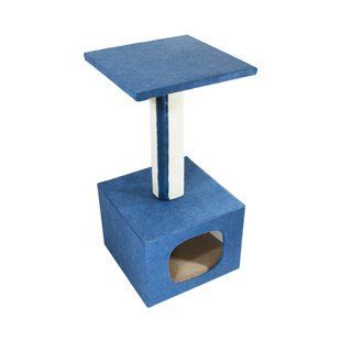 Дряпка Lucky Pet будинок "Грот" 33х33х67см, синій 555717 фото