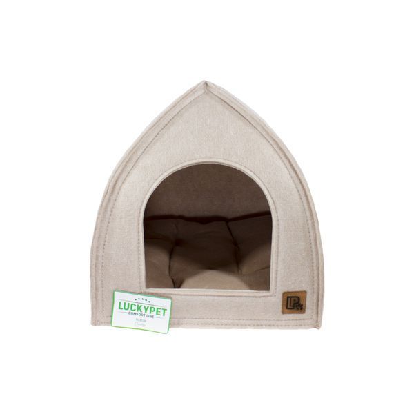 Будиночок-намет Lucky Pet Регі, Бежевий № 2, 40х40х42 см 553829 фото