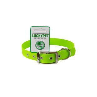 Нашийник з водонепроникної стрічки з металевою пряжкою Салатовий Lucky Pet, 2.5/30-40 см 216966 фото