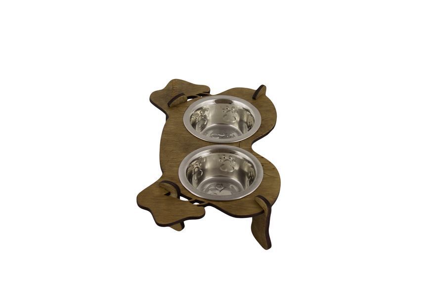 Підставка з мисками Lucky Pet Dog 2х200мл, (103945), дуб 213569 фото