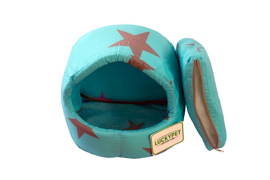 Будиночок-лежак Lucky Pet Белла Бірюзовий, 30x27x27 104079 фото
