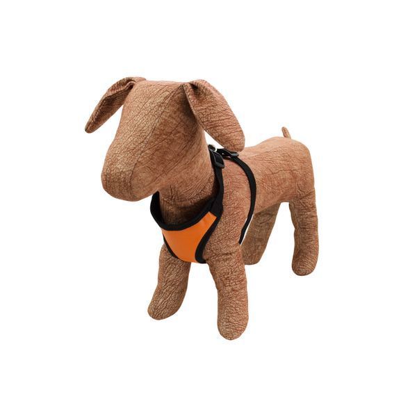 Нагрудник шкіряний+сітка №0 Lucky Pet Помаранчевий, 16-19см/20-33 см 218892 фото
