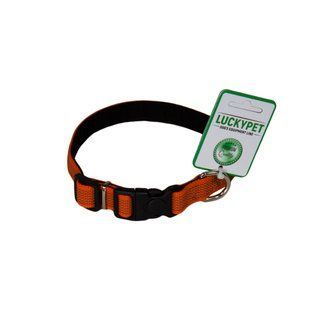Нашийник з прогумованної стрічки підшитий Lucky Pet Помаранчевий, 2 см/25-35 см 215686 фото