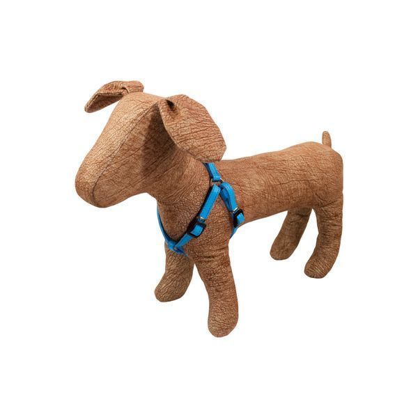 Нагрудник шкіряний подвійний Lucky Pet блакитний, 1.0/23-30 см 217697 фото