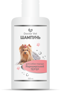 Шампунь для собак породи Йоркширський тер'єр Doctor Vet, 100 мл 192669 фото