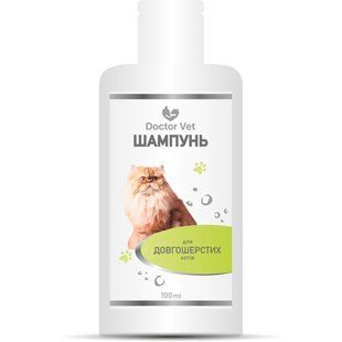 Шампунь Doctor Vet для довгошерстих котів, 100 мл 55060 фото
